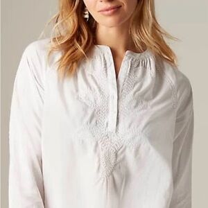 J Jill white top, LT